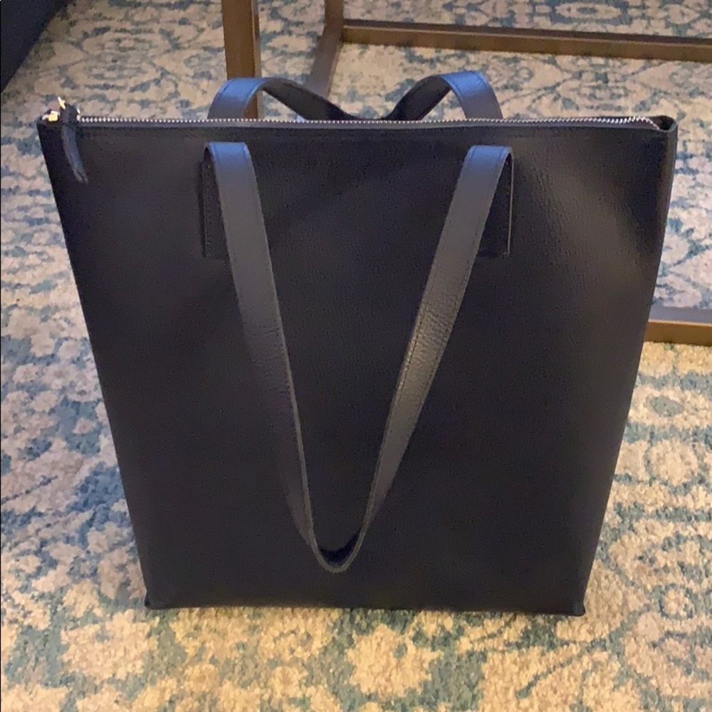 Mark & Graham everyday zip leather tote